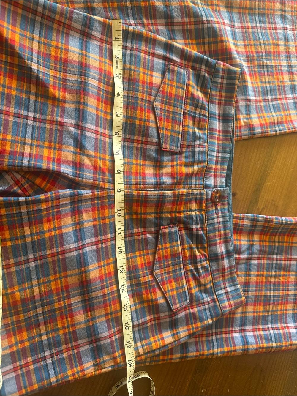 Maeve Anthropologie Flared Plaid Pants - Picture 9 of 11
